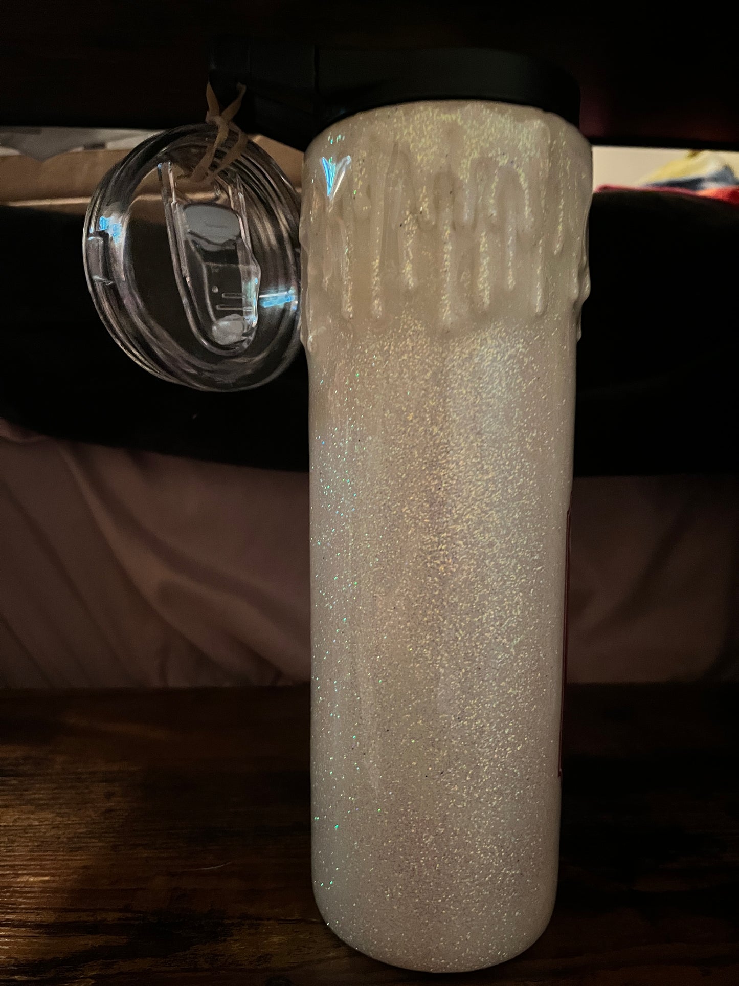 3D candle drip glitter
