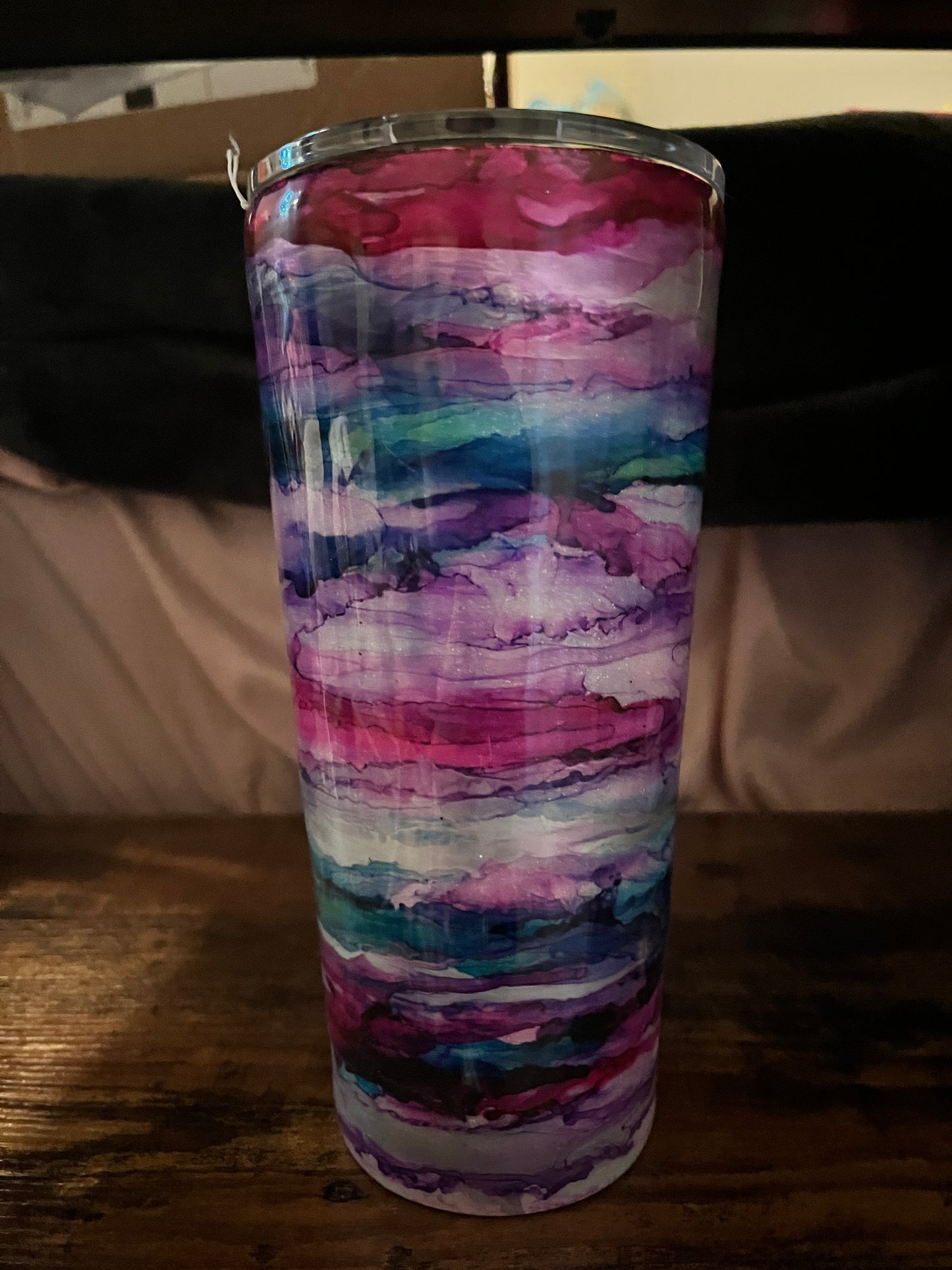 20 oz glitter ink swirl