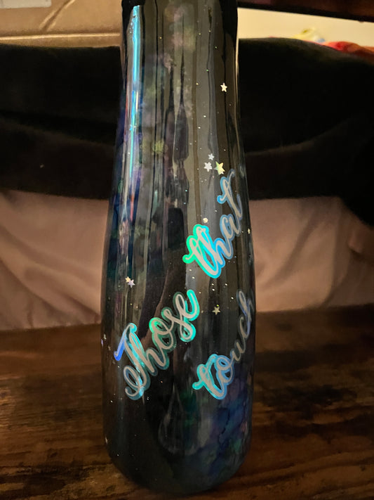 Pop top water bottle