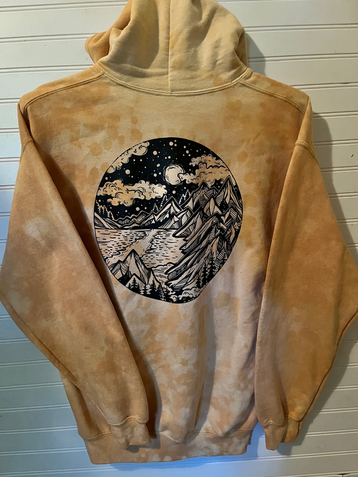 Large cozy mountain hoodie
