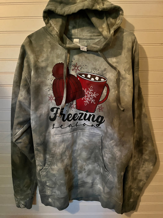 Large soft hoodie always freezing