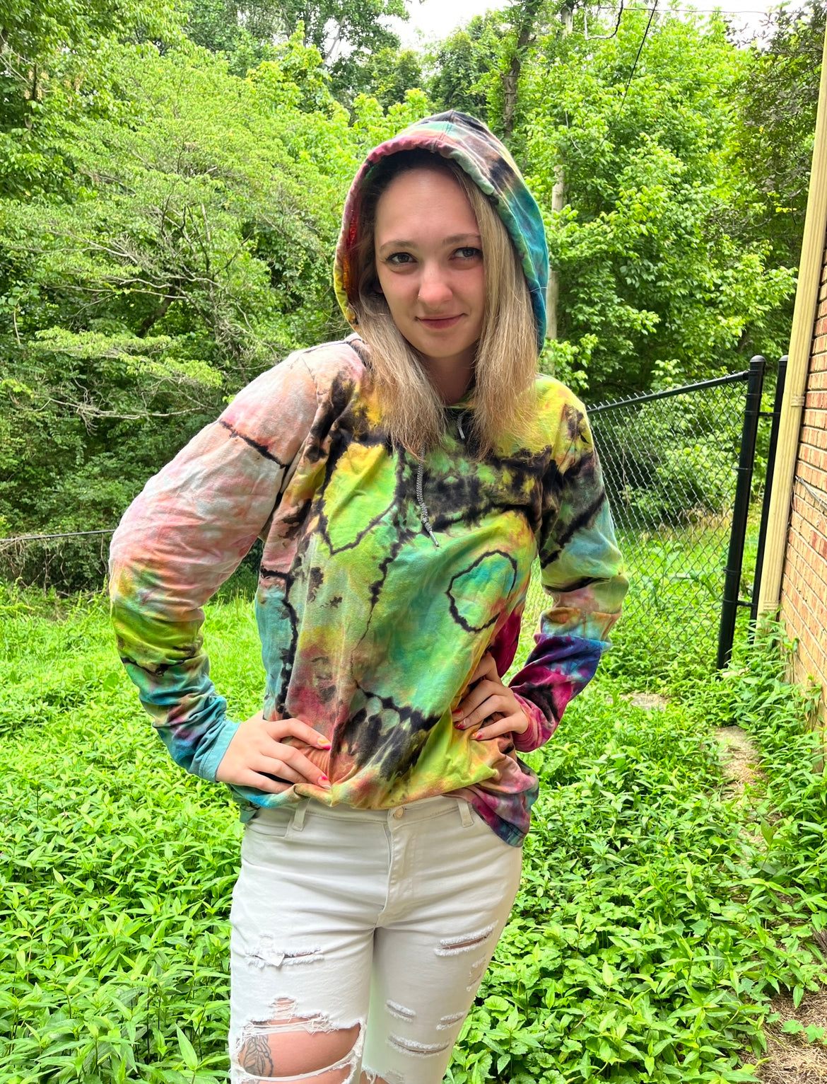 RTS Large hooded t-shirt!