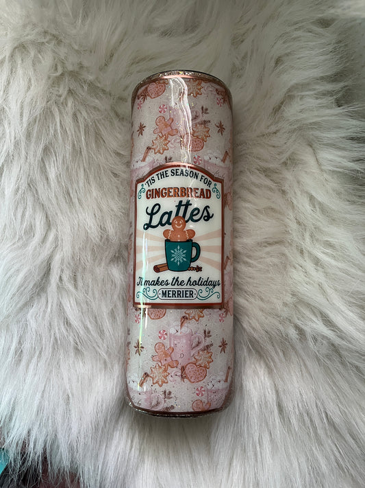 RTS 30 oz glittered gingerbread delight